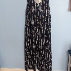 NWT UNIQLO Printed Maxi Dress